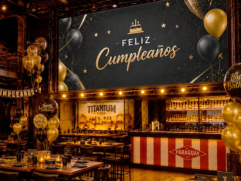 Festejo de cumpleaños en un evento privado en Titanium Arena, Lambaré