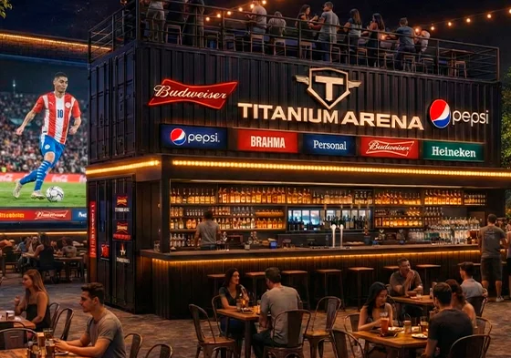 Sport Bar en Titanium Arena - Pantallas gigantes y ambiente deportivo