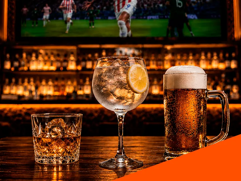 Barra de tragos y cerveza tirada en Titanium Arena